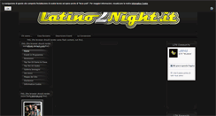 Desktop Screenshot of latino2night.it